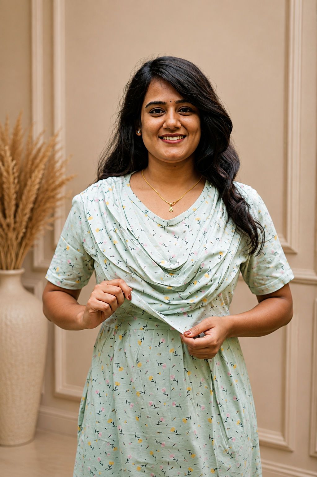 LuxeMint (Zipless Maternity Shawl)