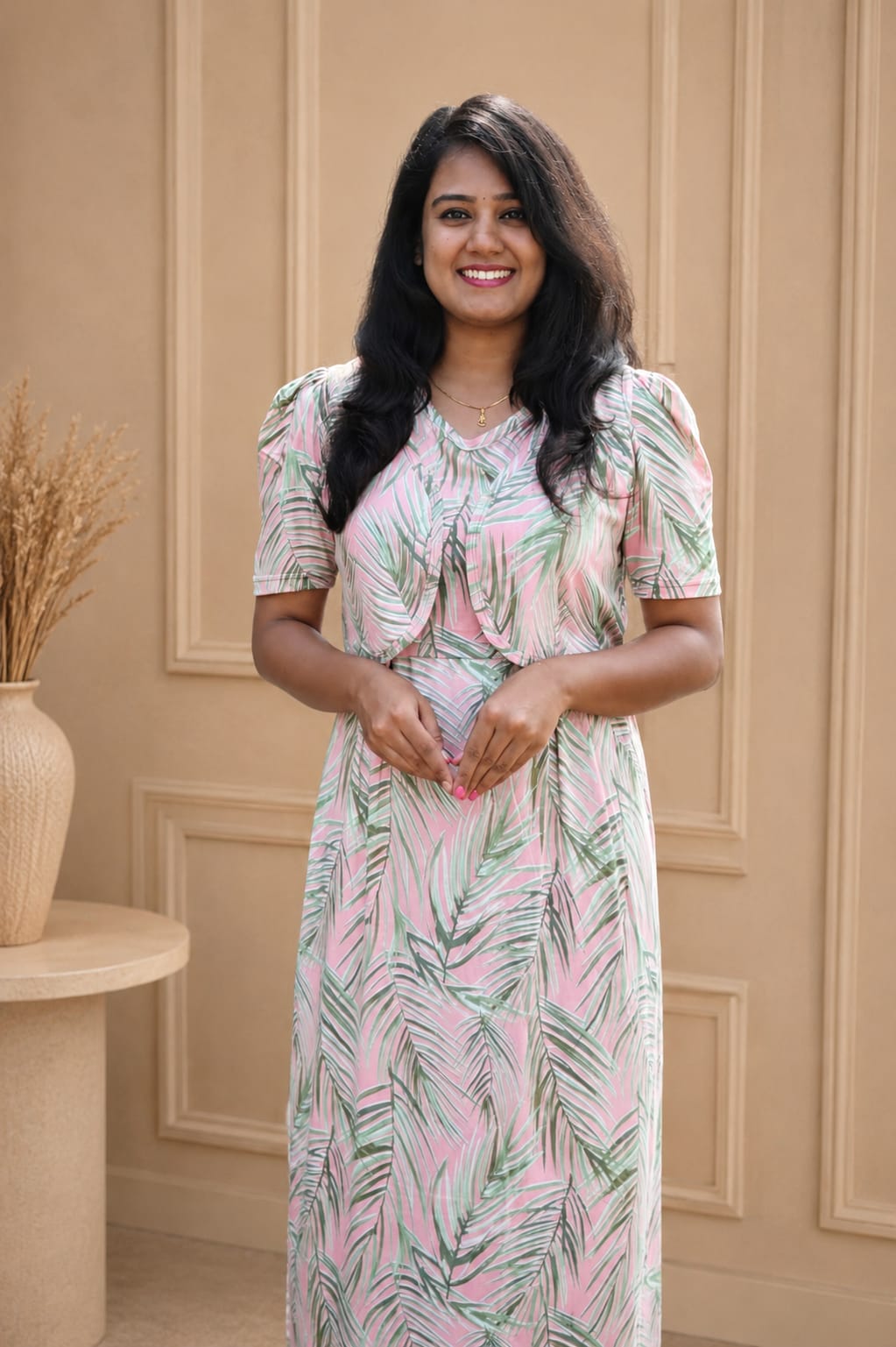 MATERNITY REMOVABLE COAT (RoséLeaf)