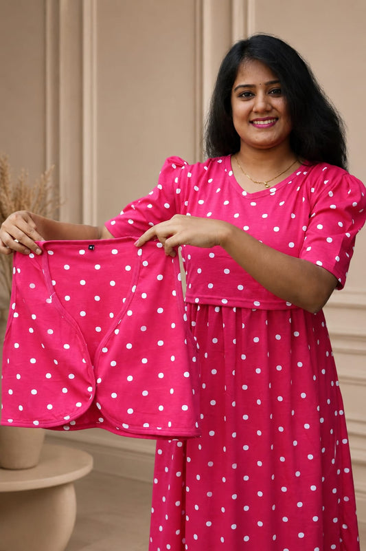 MATERNITY REMOVABLE COAT (Red Glow)
