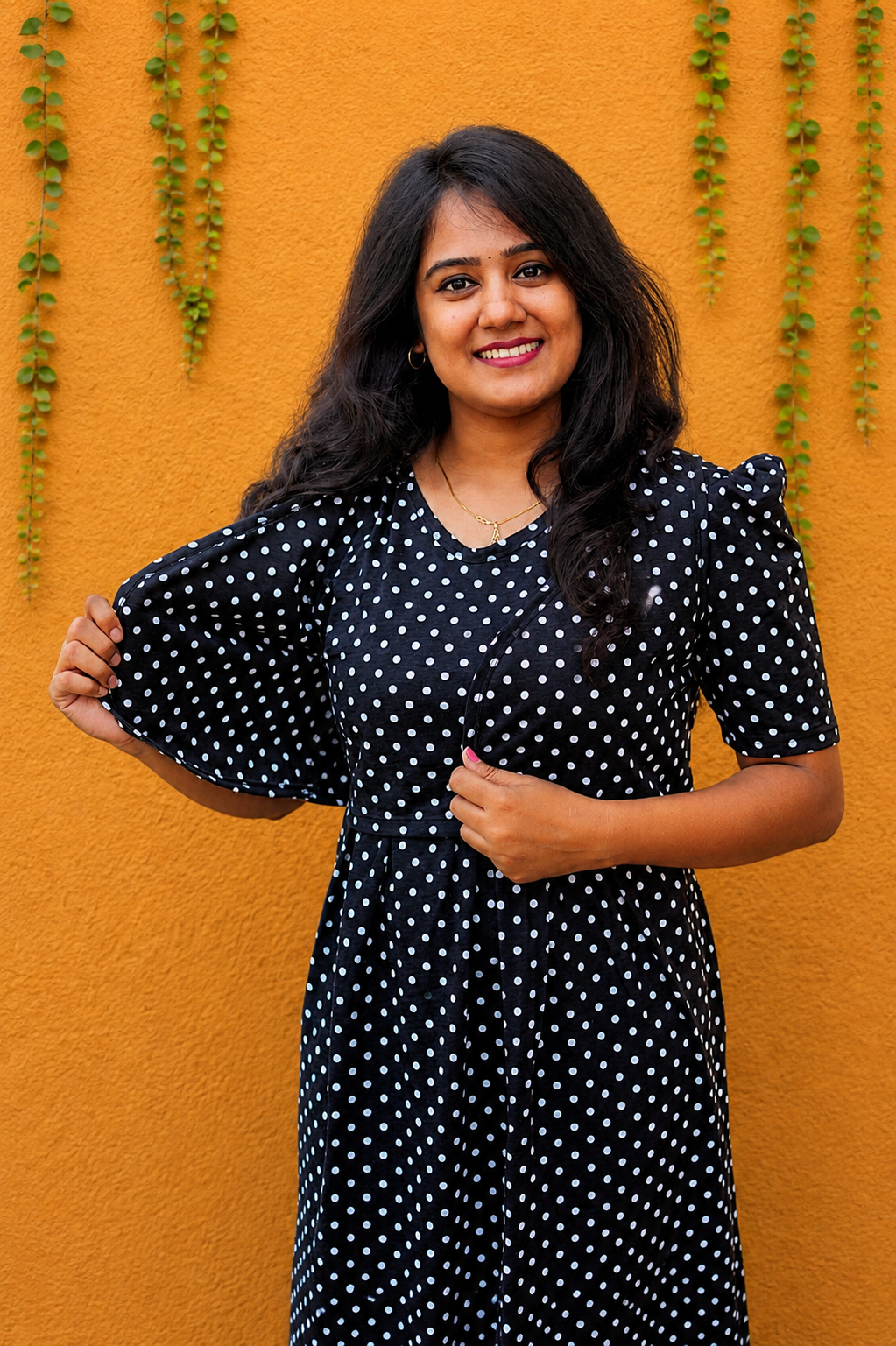 MATERNITY REMOVABLE COAT (ClassicPolka)